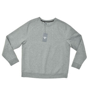 VRST Men's Mid Grey Heather Crew Neck Fleece Performance Pullover Size XL NEW